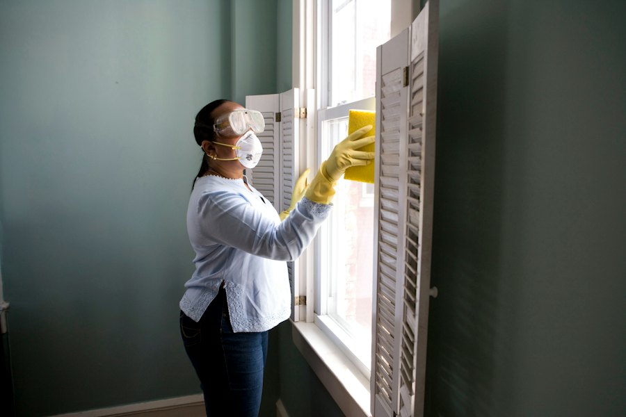 Home deep cleaning in progress