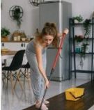 Mopping a home floor