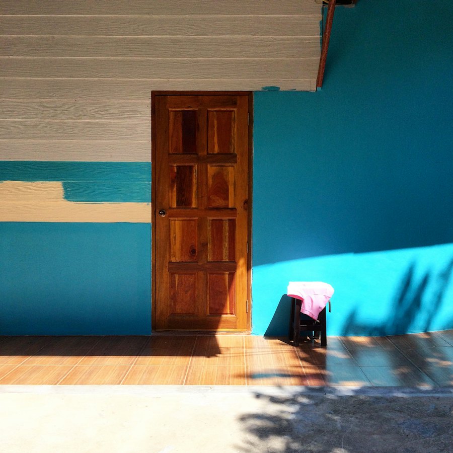 Interior wall being painted